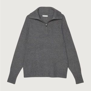 OAK + FORT Half Zip Sweater